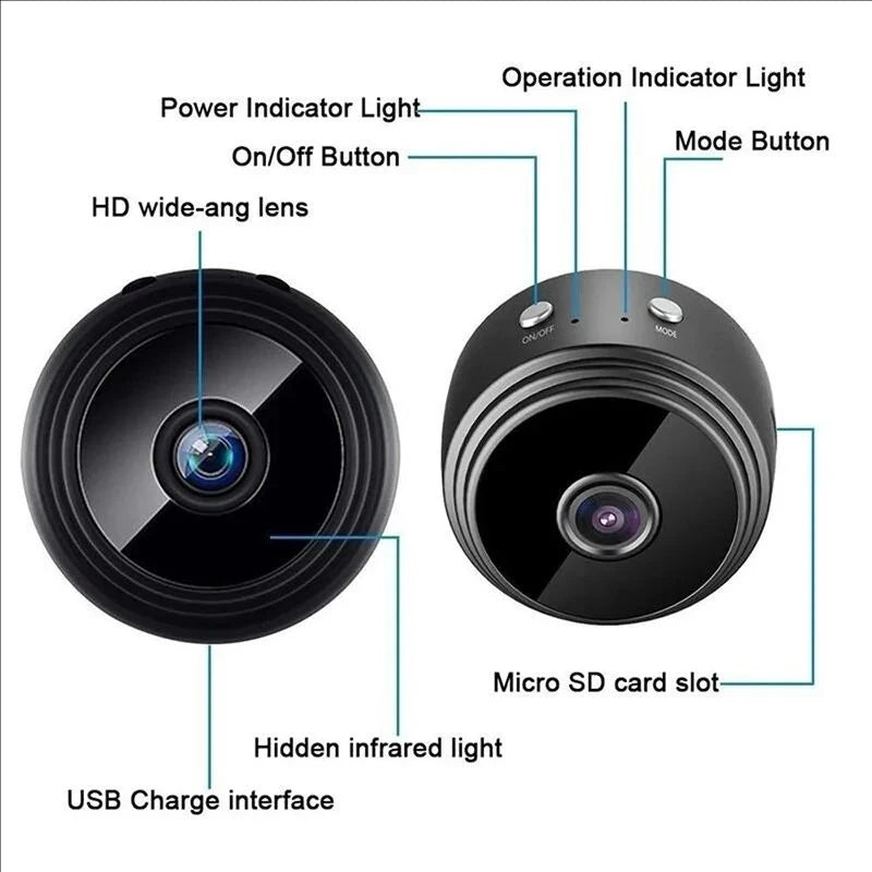 A9 WiFi Mini Camera Wireless Video Recorder Security Protection Camera Smart Home Monitoring Camera For Infants And Pets