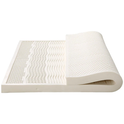 Natural Latex Mattress Topper Natural Rubber Mattress Home Dormitory Soft Cushion Mat Queen Size Medium Firmness Bed Pad Durable