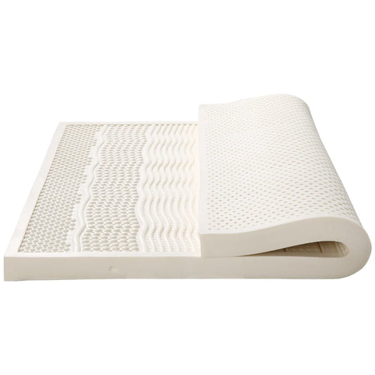 Natural Latex Mattress Topper Natural Rubber Mattress Home Dormitory Soft Cushion Mat Queen Size Medium Firmness Bed Pad Durable
