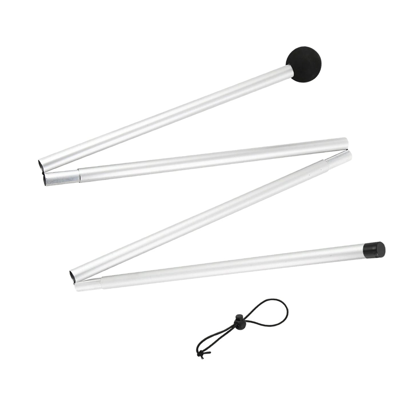 Camping Tent Rods Lightweight Tarp Pole Adjustable Shelter Awning Support Pole Foldable Beach Tents Replacement Poles Rain Rod
