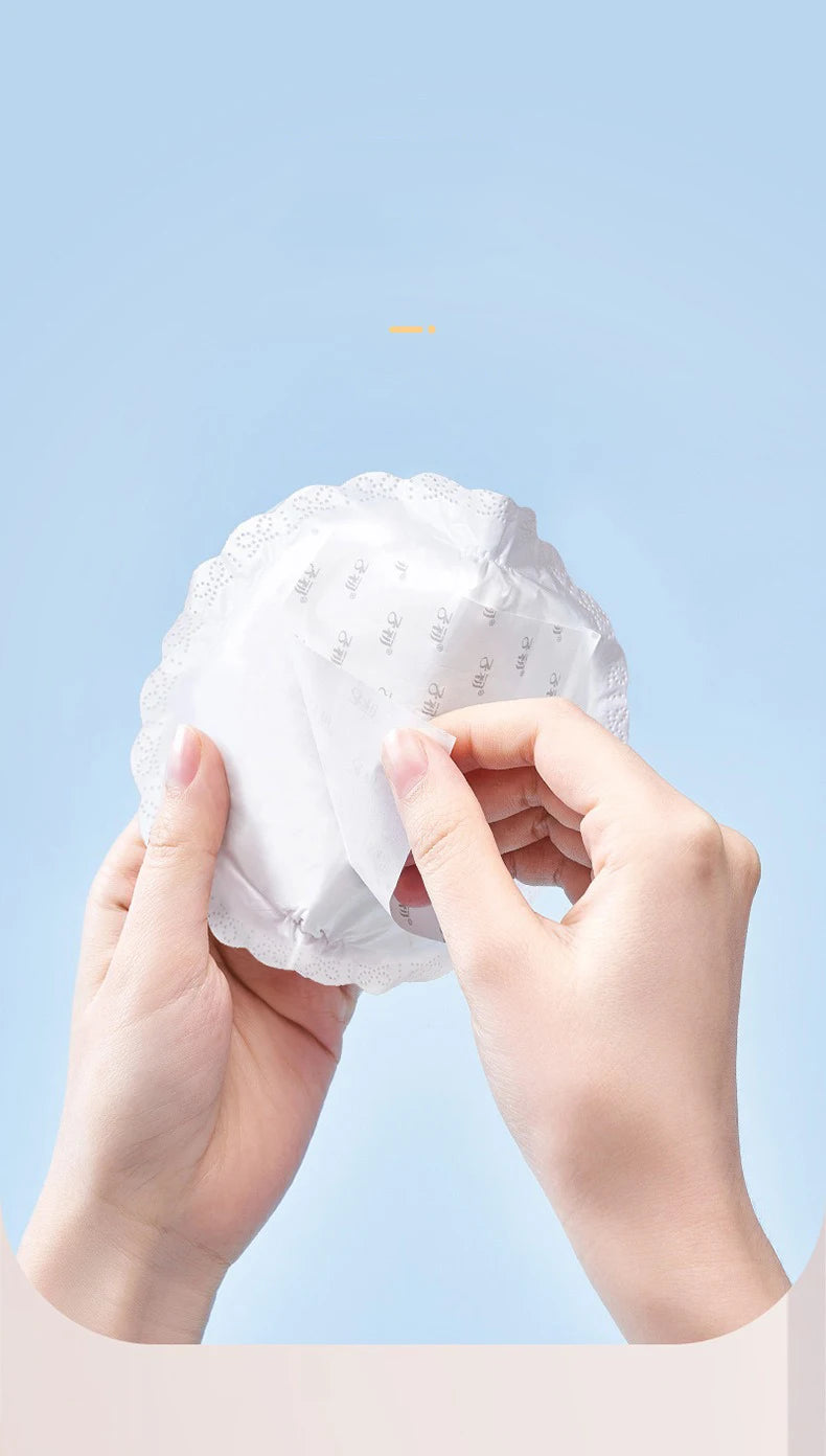 30 Pcs Disposable Breastfeeding Nursing Pads Breathable Dry Slim Super Absorbency Cotton Anti-Leak Pads During Lactation