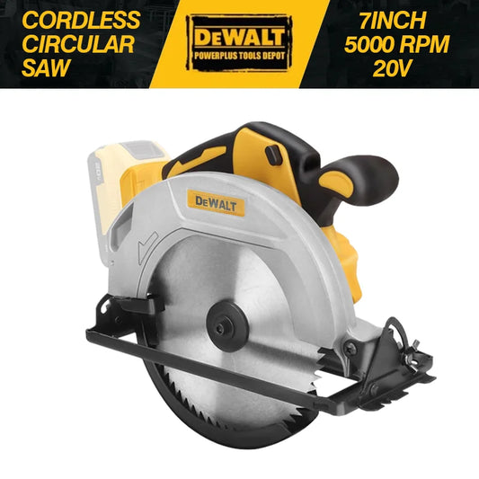 Dewalt 5000RPM Brushless Circular Saw 7 Inch Cordless Handheld Woodwork Saw Adjustable Cutting Depth Multifunction Tool