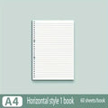 60 Sheets Notebook Refill Notepad Loose Leaf Binder Paper A4/ B5/A5 Blank/Grid/Lined Notebooks Writing Pads Office School