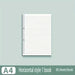 A4 horizontal line