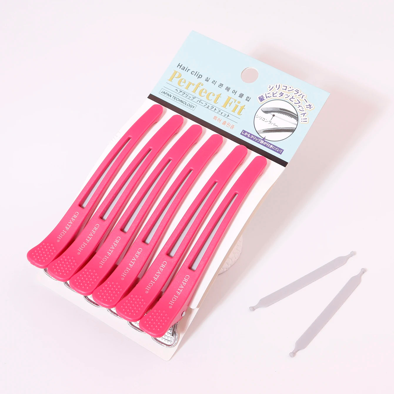 Grampo de cabelo longo sem costura, 6 peças, grampo de cabelo sem vinco, grampo de cabelo antiderrapante, especial para perucas de cabelo real