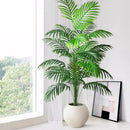 52-125cm/49.2in  Artificial Palm Tree Tropical Fake Plant Green Plastic Palm Leaf Branches Suitable for Home Garden Decoration