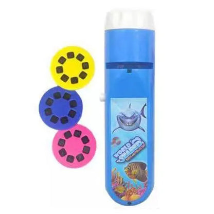 Child Early Education Projector Slide Story Machine Bedtime Toy Girl Boy Lamp Glowing Kids Lightstick Flashlight Toy Education