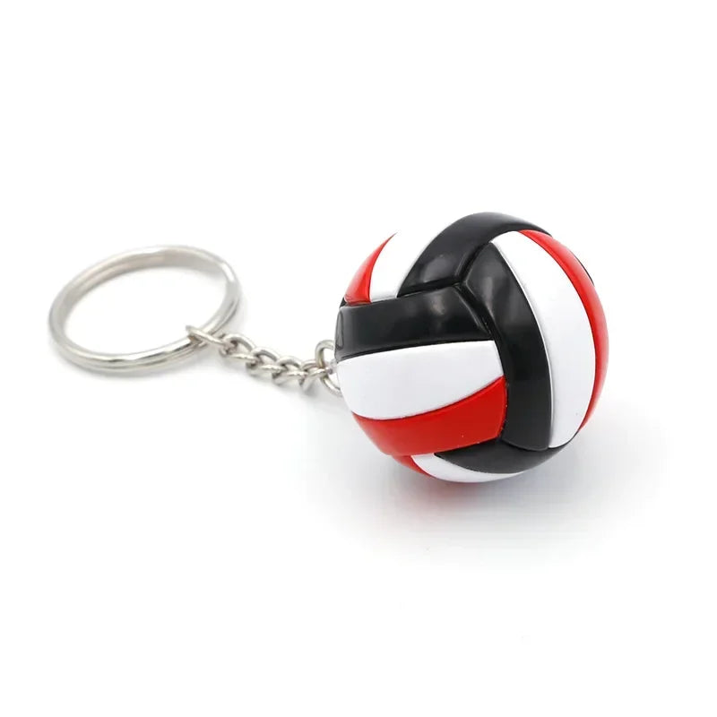 1xFashion PVC Volleyball Keychain Ornaments Business Volleyball Gifts Beach Ball Sport For Players Men Women Key Chain Gift 2024