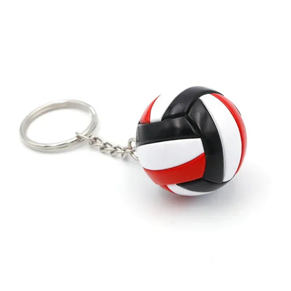 1xFashion PVC Volleyball Keychain Ornaments Business Volleyball Gifts Beach Ball Sport For Players Men Women Key Chain Gift 2024