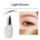 Lápis de sobrancelha de duas garfos, à prova d'água, sem manchas, delineador líquido extremamente fino, não desbota, lápis de sobrancelha tridimensional