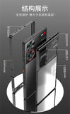 Funda con marco de metal magnético para Nubia Z60 Ultra, carcasa trasera de acrílico y metal, a prueba de golpes, ultrafina, para Nubia Z60 Ultra