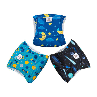 (3pcs per pack) CuteBone Reusable Male Dog Diapers Washable Dog Belly Bands for Male Dogs Wraps Doggie Diapers