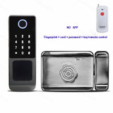 Tuya WIFI Double Side Fingerprint Lock Waterproof Outdoor Gate Passcode Rfid Card Keyless Smart Door Lock
