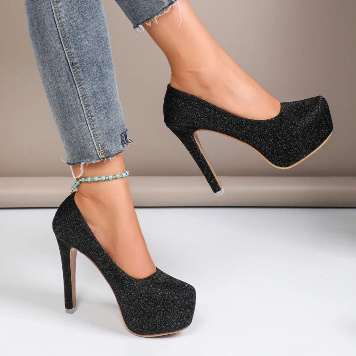 Zapatos De tacón para Mujer, novedad De verano, tacones sexis De aguja, Zapatos informales De talla grande con plataforma, Zapatos De boda De lujo para Mujer, Zapatos De Mujer