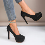Zapatos De tacón para Mujer, novedad De verano, tacones sexis De aguja, Zapatos informales De talla grande con plataforma, Zapatos De boda De lujo para Mujer, Zapatos De Mujer