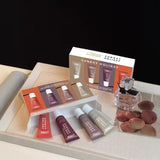 4-piece Lip Gloss Set Complete, Exquisite, Practical, Comfortable, Moisturizing, Natural, Portable Makeup Set