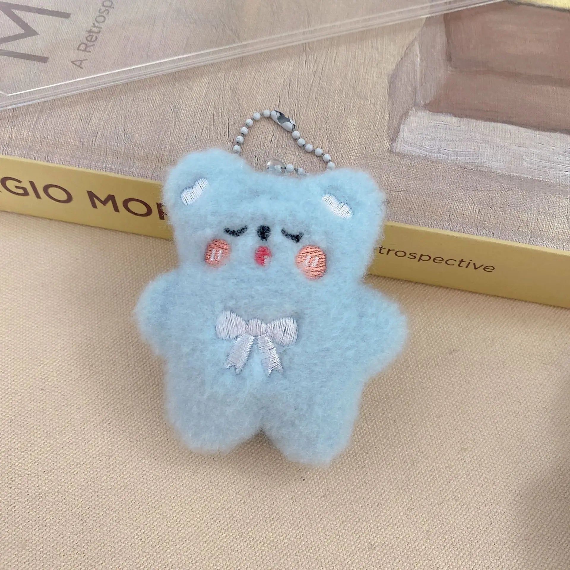 Black Cat Doll Pendant Keychain Cute Pilot Little Black Cat Hanging Backpack Keychain Creative Cat Plush Keychain Gift for Phone