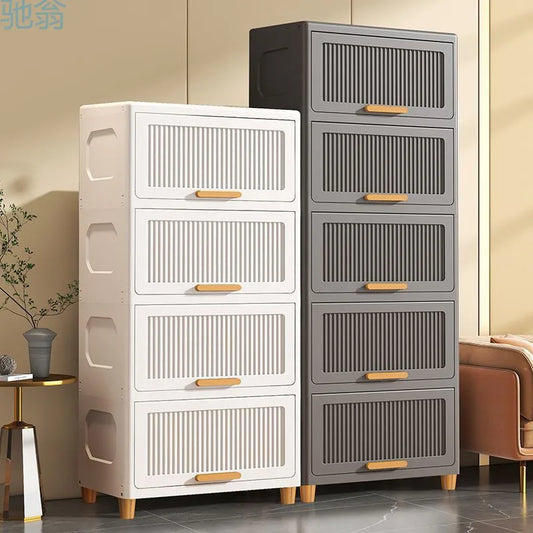 3/4/5/6 Layers Multifunction Living Room Cabinet Folding Storage Box Locker Large Capacity Storage Box Home Furniture