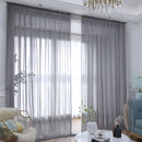 Sheer Curtains for Bedroom Windows Casual Solid White Yarn Tulle Curtain for Nursery/Living Room Kitchen Window Treatments