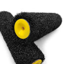 9-Inch Black Fiber Roller Brush for Putty Application, Wall Art Texture - Home Decor DIY Tool, 9inc, Black, Fiber Brush, Roller,