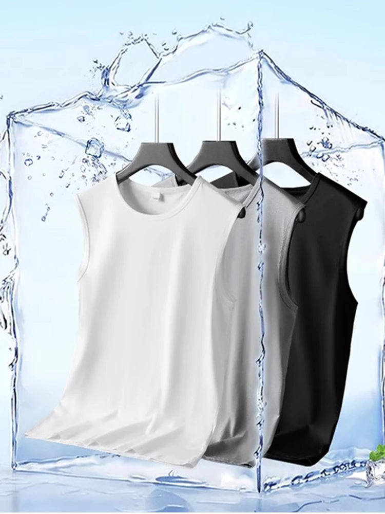 Men Vest Bodybuilding Motion Outerwear Sweatshirt Breathable Elastic