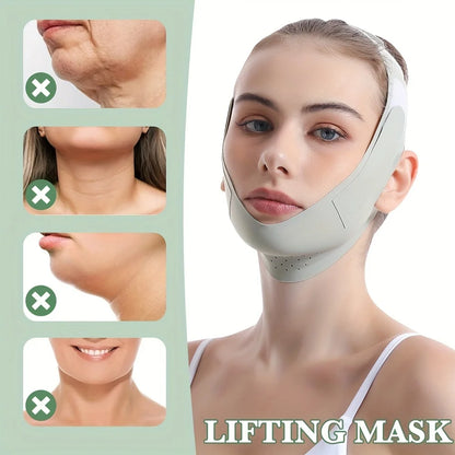 Vendaje adelgazante facial reutilizable para mujer, moldeador de cara con línea en V, cinturón para levantar mejillas y barbilla, correa de masaje Facial, herramientas de belleza para el cuidado de la piel Facial
