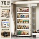 Storage Cabinet Folding Storage Box Home Living Room Toy Cabinet Storage Rack Snack Cabinet Installation-Free Kitchen Storage Cabinet Folding Storage Cabinet Organizer