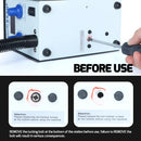 Silverflo 857D+ Soldering Station 600W  Hot Air Rework Welding Station Heat Gun With Twin-Turbo Blower for BGA SMD SOIC Repair