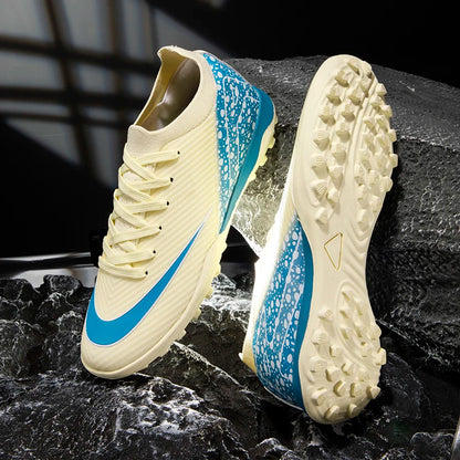 Nuevas botas de fútbol para exteriores, botas de fútbol con clavos largos para interiores, zapatillas TF/FG de alta calidad y muy vendidas, zapatillas deportivas para exteriores para partidos.