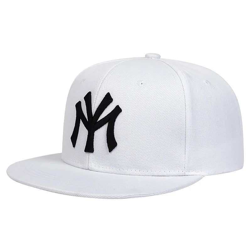 Gorras de béisbol unisex con bordado de letras, estilo hip hop, ajustables e informales, para exteriores y con protección solar.