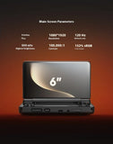 AYN Thor 6'' OLED Dual Screen Gaming Handheld Qualcomm Snapdragon CPU Android13 6000mAh Battery Hall Stick Game Console