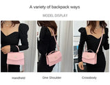 PU Versatile and Fashionable Portable Small Square Bag Single Shoulder Crossbody Bag Luxury Designer Handbag Women's Bags