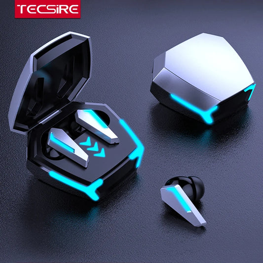 Auriculares inalámbricos Bluetooth para juegos Tecsire M10, TWS, estéreo, graves, control táctil y micrófono.