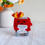 New Knitted Positive Turtle Doll Handmade Emotional Support Positive Crochet Sea Turtles Gifts for Christmas New Year Birthday