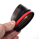 2pcs Car Rearview Mirror Rain Shield Rain Eyebrow Rain Cover Universal Carbon Fiber Rear View Side Mirror Rains Eyebrow Shield