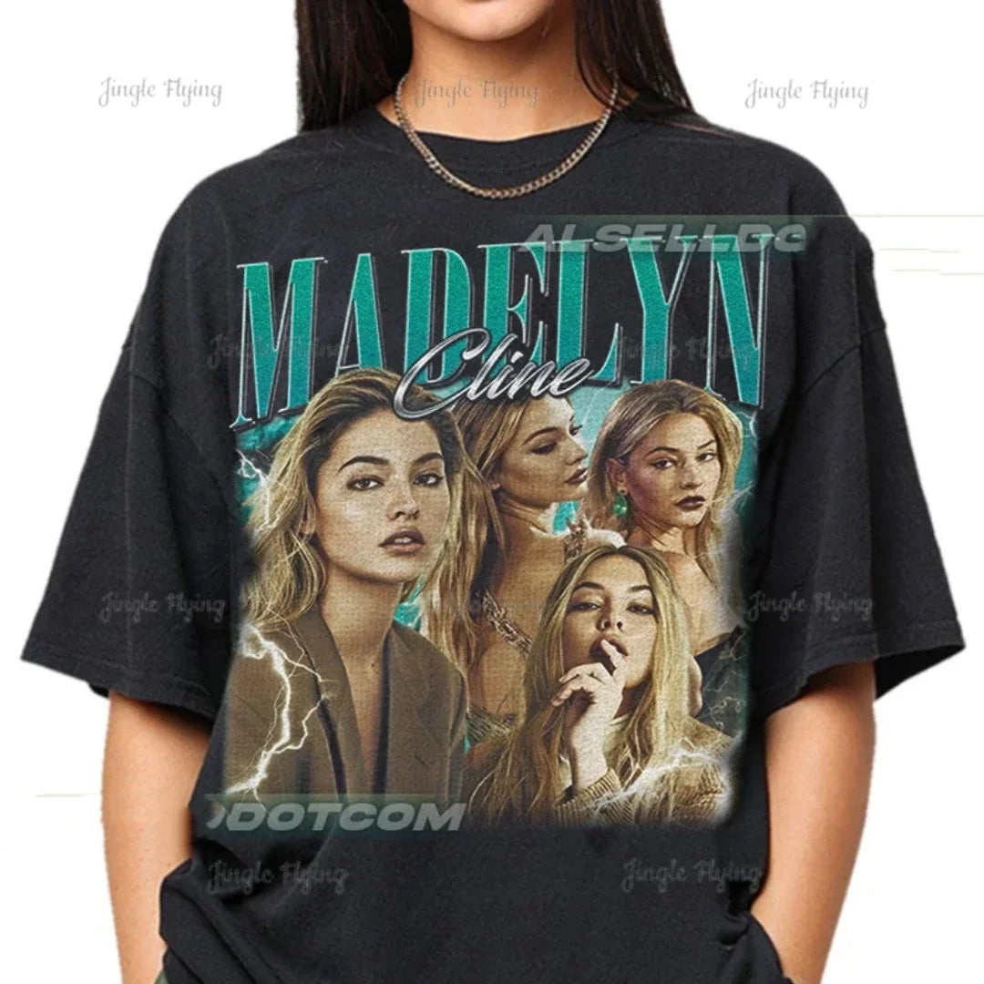 Madelyn Cline Vintage T-Shirt Unisex Bootleg Men Women Oversized Tee