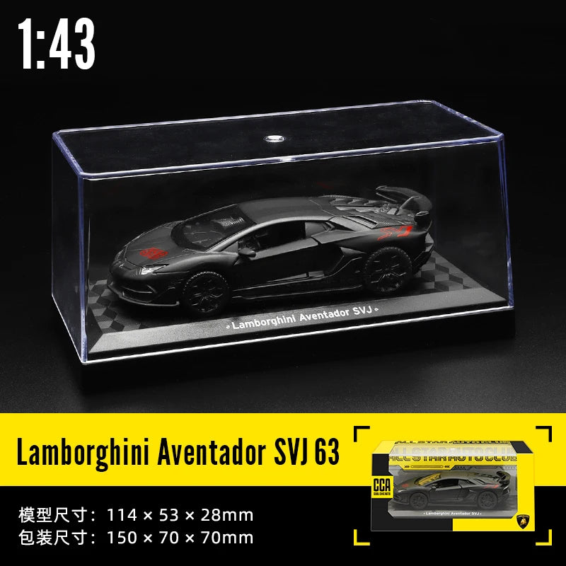 CCA 1:43 BMW Gulf Oil Station Shell Station McLaren Lamborghini Series Racing Alloy Car Model Toy Car Casting Pullback Function