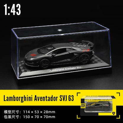 CCA 1:43 BMW Gulf Oil Station Shell Station McLaren Lamborghini Series Racing Alloy Car Model Toy Car Casting Pullback Function