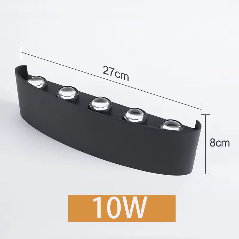 LED Wall Lamp 2W 4W 6W 8W 10W AC 85-265V Waterproof IP66 High Brightness Indoor And Outdoor Garden Decorative Lamp