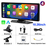 HD 7/10.26" QLED Touch Screen Car Radio Multimedia Stereo MP5 WIFI Wireless Carplay Android Auto Mirror Link Camera Head Unit