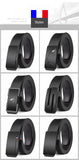 Cinturones de marca famosa para hombre, cinturones de cuero genuino de lujo de calidad, correa de metal con hebilla automática.