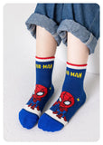 5 Pairs Marvel Kids Socks Spider-Man Kawaii New Fall Winter Cartoon Boy Children Mid-calf Socks Cotton Sock for Boys Gifts
