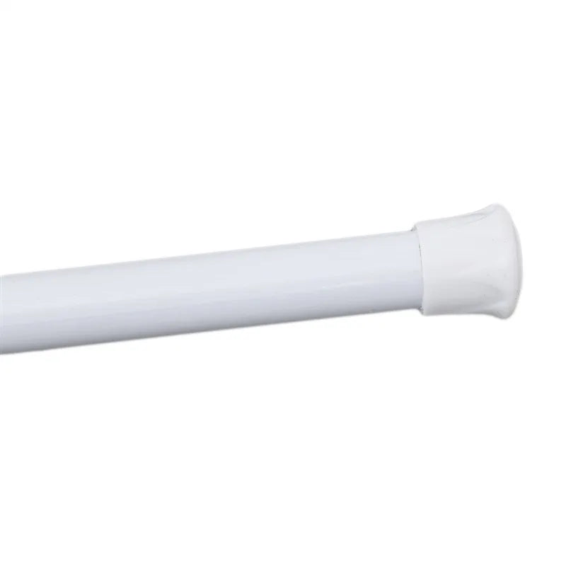 1Pc New Retail Adjustable Spring Loaded Bathroom Shower Curtain Rod Tension Extendable Telescopic Poles Rail Hanger