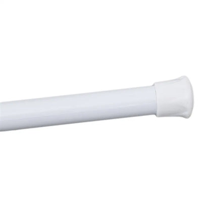 1Pc New Retail Adjustable Spring Loaded Bathroom Shower Curtain Rod Tension Extendable Telescopic Poles Rail Hanger