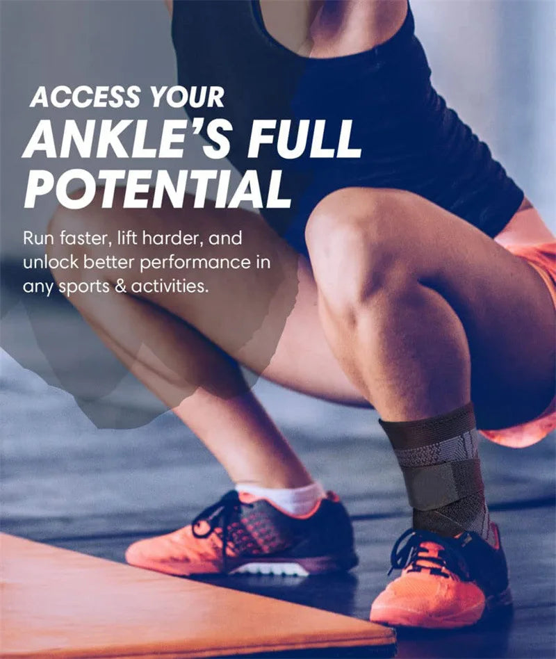 Ankle Protector Sports Gym Accessories Men Women Sports Wrap Compression Basketball Ankle Support Running Knitted Ankle Brace