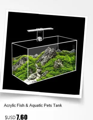 Acrylic Ultra White Fish & Aquatic Pets Tank Open Aquarium Light Table Top Small Rectangular Water Plant Turtle Tank Customized