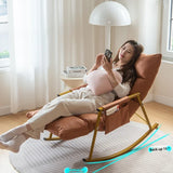 Household Goods Rocking Chair Balcony Home Leisure Lunch Lounge Chair Adult Light Bedroom Living Room Rocking Chair Lazy Sofa