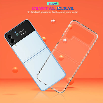 Clear Ultra Thin PC Case for Samsung Galaxy Z Flip 4 6 5 5G flip6 Flip4 Flip5 Flip2 Flip3 Flip 3 2 Anti-Knock Phone Bag