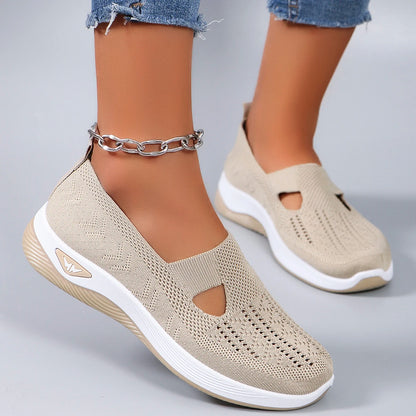 Zapatillas deportivas de primavera para mujer, modernas, transpirables, ligeras, antideslizantes, resistentes al desgaste, informales, planas.
