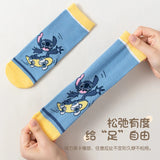 5 pares de calcetines para niños con puntadas de dibujos animados, calcetines para niño, calcetines de tubo medio para primavera y otoño, calcetines bonitos de algodón para niños, calcetines para niña, talla 1-12 años